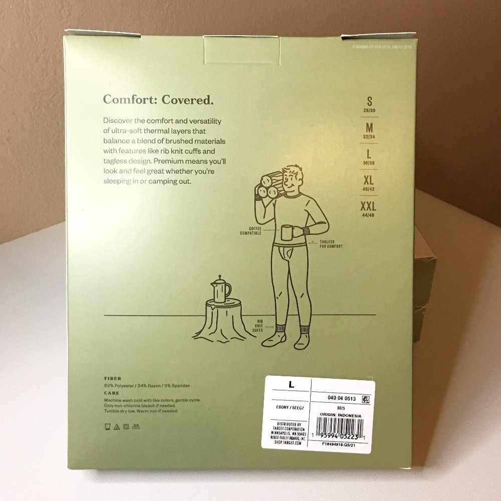 GOODFELLOW & CO Men's Premium Ultra Soft Thermal Pants  NEW IN BOX! - Picture 5 of 11